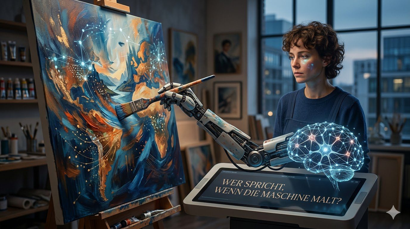 Künstliche Intelligenz und Kunst: Wer spricht, wenn die Maschine malt?